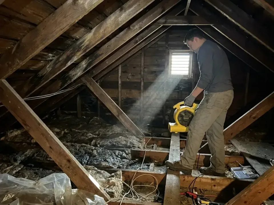 attic-water-damage-drying-proc-007 — frequently asked questions, Emergency Water Extraction & 24/7 Flood Response in Fort Ha…